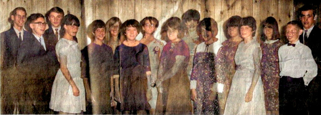 Eastnor Central School Graduates 1966